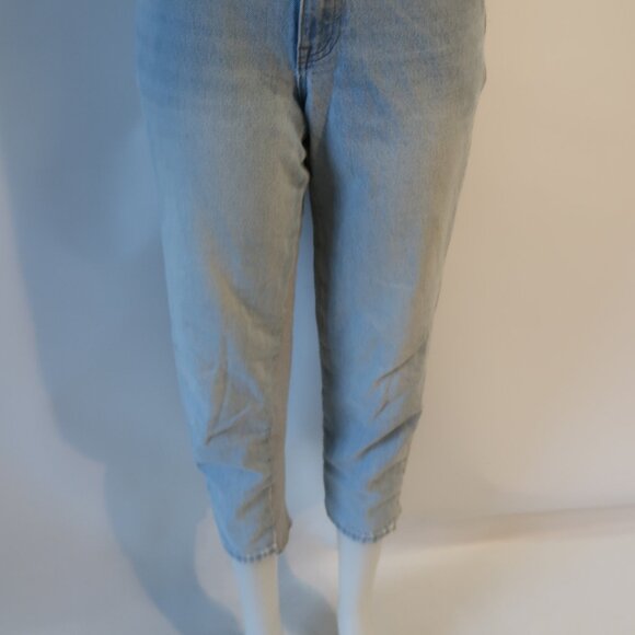 Womens Alexander Wang Ride Clash Light Blue Gray Track Pant Combo Denim Jeans 24 - Picture 7 of 14